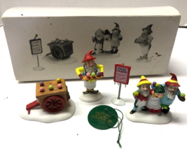 Dept 56 Heritage Dickens Village SNOW CONE ELVES Set of 4 Accessory - $19.80