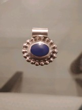 Mexico 925 Sterling Silver Blue Stone Pendant Free Shipping - $547.38 MXN