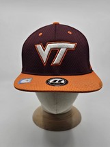 Virginia Tech Hokies Hat Cap Russell Athletic NCAA Maroon Orange Snapbac... - £15.61 GBP