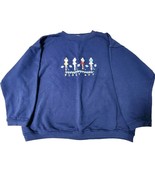 Blast Off Golf Themed Navy Blue Hoodie Sweatshirt Size XL Extra Large 4 ... - $36.49 CAD