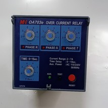 MH Mun Hean OA703e Over Current Protection Relay 2-7A 0-1 Sec - $298.00