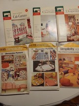 6-Simplicity Home Patterns And Singer Curtain Instructions- Vintage, Retro 1970s - £16.96 GBP