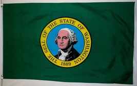 State Of Washington Flag 3&#39; X 5&#39; Indoor Outdoor Banner - £3.81 GBP