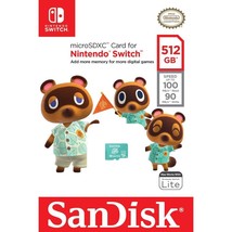 SanDisk 512GB micro SD XC (UHS-I U3-100MB/s) Memory Card For Nintendo Switch NEW - £54.68 GBP