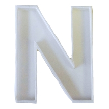 6x Letter N Alphabet Fondant Cutter Cupcake Topper 1.75 IN USA FD107N - £5.49 GBP
