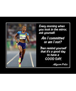 Allyson Felix Running Inspirational Quote Poster Print Runner Wall Art Gift - $22.99+
