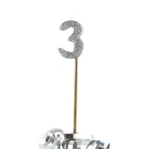 Alpen Glitter Long Stick Candle (Silver) - 3 - $29.44