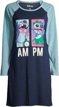 New Disney Women&#39;s Long Sleeve Lilo &amp; Stitch Pajama Sleepshirt M - £19.46 GBP