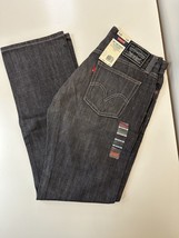 Levi 514 Men’s Size 33x34 Slim Straight Legged Black  Denim Pants Black Label - £20.98 GBP