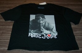 Women&#39;s Teen Juniors 2PAC Tupac Shakur Poetic Justice Skimmer T-shirt Large New - £15.53 GBP
