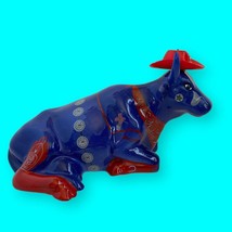 Even Cowgirls Get The Blues, Blue Cow Red Hat 2001 Retired Item #9180 - £20.59 GBP