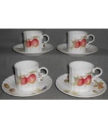 Set (4) Mikasa Maxima BELLE TERRE PATTERN Cups and Saucers MADE IN JAPAN - $729.58 MXN