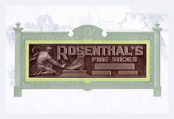 Rosenthal's Fine Shoes - Art Print - £17.57 GBP - £157.46 GBP