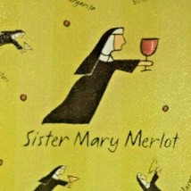 Glass Cutting Board Jill Seale - Sister Merlot Martini Drinking 15 X 12&quot; - £23.38 GBP