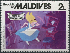 Maldives 1980. Alice in rabbit hole (MNH OG) Stamp - £3.13 GBP