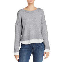 Aqua Layered-Look Crewneck Sweater 100% Exclusive Size M - £32.14 GBP