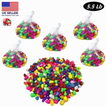 5.5 Pound Natural &amp; Colorful River Rocks for Decor and Gardening (10-25mm) - $15.83