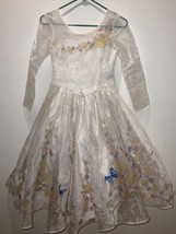 Cinderella Live Action Disney Store Authentic Wedding Dress Costume Girl’s 7/8 - £40.18 GBP