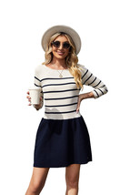 Richie House Women&#39;s Sweater Dress Striped Long Sleeve Dress XS-XL ARH2059 - £15.00 GBP+