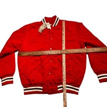 Varsity Jacket Red Quilted Coat 3XL 50s 60s Style PJ Mark Y2K 90s Period... - $39.60