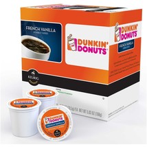 Dunkin&#39; Donuts French Vanilla Coffee 16 to 96 Keurig K cup Pick Any Quantity - £17.46 GBP+