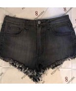 Hidden Jeans dark wash black gray cutoff shorts - $37.50 CAD