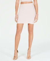 Material Girl Juniors Lace Up Rib Knit Mini Skirt Color Peach Whip Size Small - £37.40 GBP