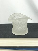 Vintage Fenton Top Hat Frosted Clear Glass - Daisy and Buttons Toothpick... - £11.95 GBP