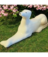 The Ceramic Place Ceramic White Greyhound Dog Figurine Statue Collectible - $19.87