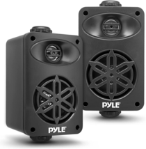usa Indoor Outdoor Speakers Pair - 200 Watt Dual Waterproof 3.5” 2-Way Full - $122.06