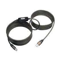 TRIPP LITE U042-025 USB 2.0 HI-SPEED A/B ACTIVE REPEATER CABLE (M/M) 25-FT. - £45.53 GBP