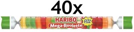 Haribo Roulette Fizz Sour Gummy Bears 40 Rolls Free Shipping - £57.94 GBP