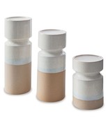 Hurston - Ivory / Brown - Candle Holder Set (Set of 3) - $87.72 CAD