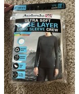 Avalanche Ultra Soft Base Layer Long Sleeve Crew size Large Womens Gray - $18.69