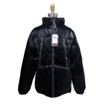 Bleeker &amp; Mercer Liquid Coated Black Puffer Coat Glossy Streetwear Winte... - $629.63 MXN