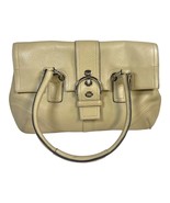 Coach Hampton Soho Cream Leather Satchel Handbag Shoulder Bag Purse Buck... - $46.74