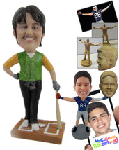 Personalized Bobblehead Male Indian Cricket Player Posing For Pictures - Sports  - £73.18 GBP