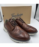 Men&#39;s Florsheim Frenzi Wingtip Oxford Cognac Leather Dress Shoe 10M *143... - $85.37 CAD