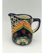 Miniature Mexican Pitcher Creamer Cancun Artisan Pottery Lead  Free 3&quot;  ... - £12.34 GBP
