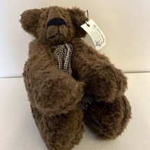 Hand Crafted Plush Jointed Brown Bear The Three Stitches By Karen Stela ... - £22.22 GBP