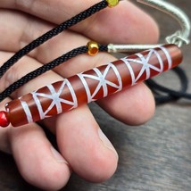Rare Pattern Taiwanese South East Asian Etched Agate bead - €63,93 EUR