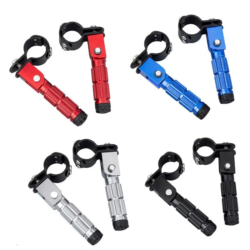 Motorcycle Foot Rests Pedals Electric Motor Foot Pegs Passenger Folding Pedal - £21.97 GBP+