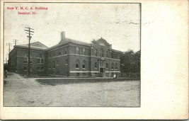 Vtg Postcard 1900s UDB Decatur Illinois IL - New YMCA Building UNP Unused - £6.33 GBP