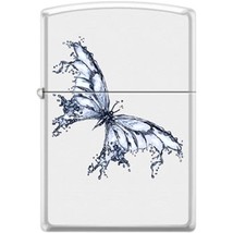 Zippo Lighter - Butterfly White Matte - 853946 - $581.75 MXN
