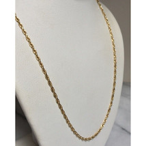 Authenticity Guarantee 14K Yellow Gold Rope Neckchain Necklace Sky - $576.23