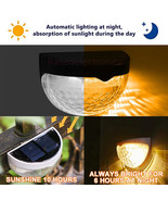 2PCS Solar Power Fence Lights LED Outdoor Wall Mount Solar Lamp Waterpro... - $418.61 MXN