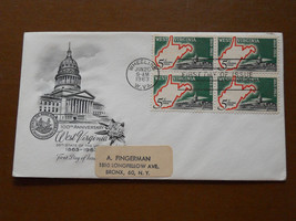 1963 West Virginia First Day Issue Envelope Stamps 100th Anniversary FDC... - $2.50