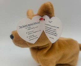 Ty Beanie Babies Tiny Dog 1998 P.V.C. Pellets With Tag 9 Errors - £110.15 GBP