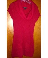 I.N.C. Rusty Red Cowel Nck Tunic Midi Sweater Dress Size L - $13.66 CAD
