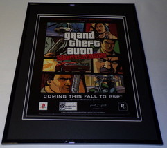 2006 Grand Theft Auto Liberty City PSP Framed 11x14 ORIGINAL Advertisement - £27.09 GBP